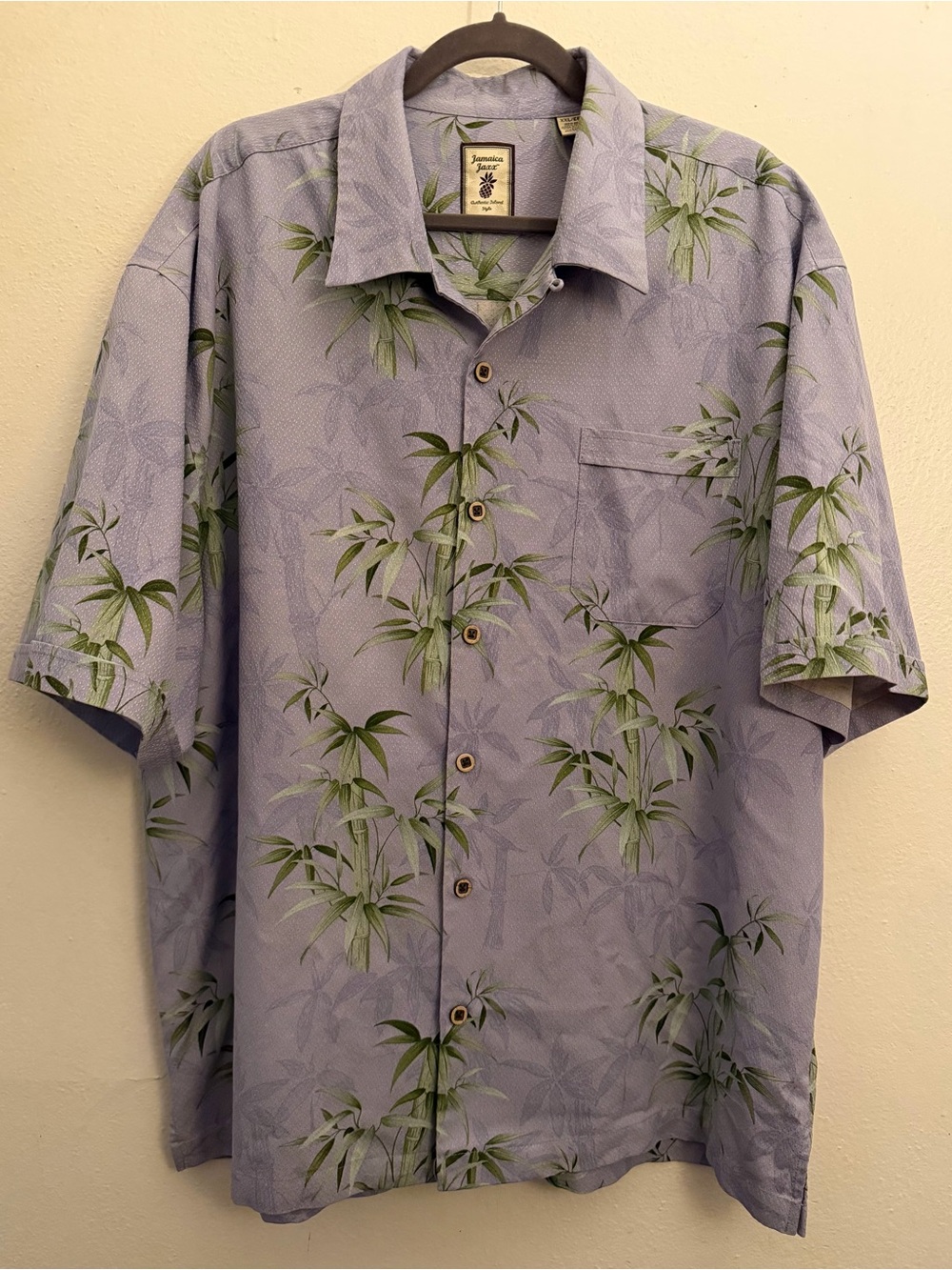 Jamaica Jaxx 100% Silk Men's Hawaiian Shirt size XXL like new - Picture 2 of 7